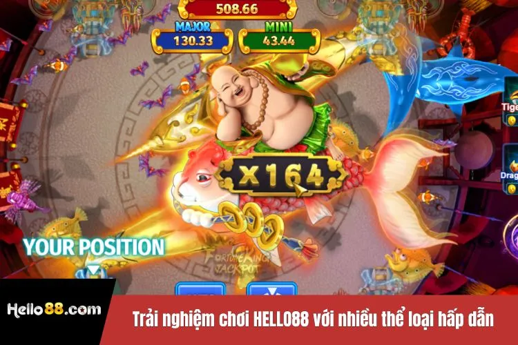 Trải nghiệm chơi Hello88 với nhiều thể loại hấp dẫn