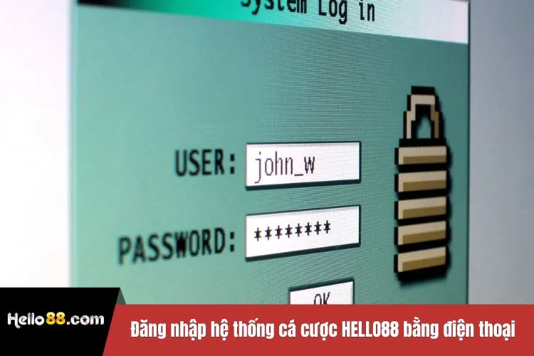 Đăng nhập hệ thống cá cược HELLO88 bằng điện thoại