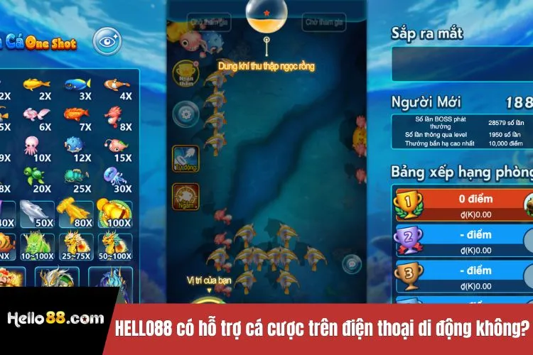 Hello88 có hỗ trợ cá cược trên điện thoại di động không?